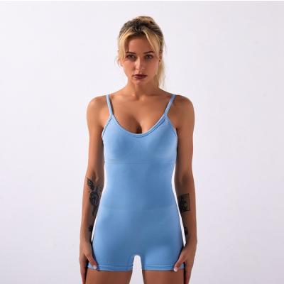 China 2021 Special Hot Selling Yoga One Piece Jumpsuit Seamless Bodycon Breathable For Women for sale