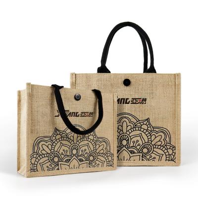 China China Manufacturer Wholesale Custom Natural Handled Recycled Purchasing Jute Tote Bag for sale