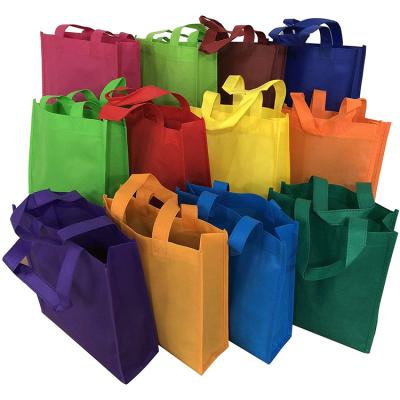 China Eco-Friendly Custom Gift Tote Bags Kids Carrying Shopping Gift Games Tote Bag Laminated PP Woven Bag for sale