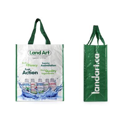 China Cheap Promotional Eco - Friendly Supermarket Eco - Friendly Advertising Shopping Laminated PP Woven Bag for sale