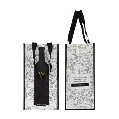 China Manufacturer Wholesale Good Reputation Buying High Quality PP Handled Laminated Wine Bag for sale