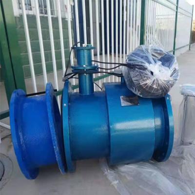 China Sewage by fractional tube electromagnetic flow meter which can automatically show instantaneous flow velocityand cumulative flow for sale