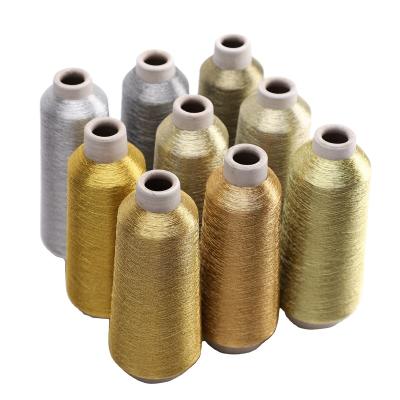 China Anti-UV High Quality L Type 150D 4200M Gold Silver Series L Type Japanese Metallic Yarn Lurex Thread For Embroidery for sale