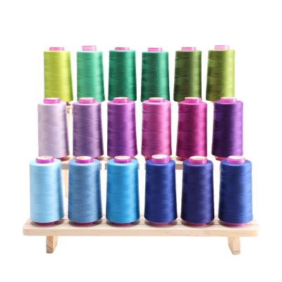 China Sustainable Factory Directly Supply 40/2 3000m/3282y 100% Spun Polyester Fashionable Sewing Machine Thread With Different Colors for sale