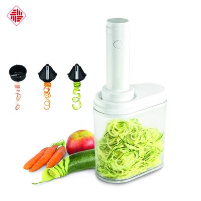 China Create Colorful Veggie Spirals and 3 Ribbons in 1 Electric Slicer Spiralizer Colorful Veggie Ribbons and Spaghetti Spiralizer for sale