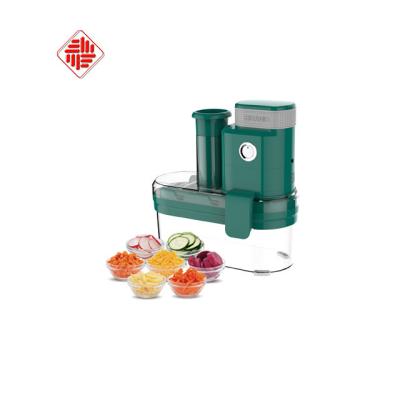 China Viable multi-function fruit vegetable stainless steel kitchen adjustable electric mandolin slicer blades dicer for cubes for sale