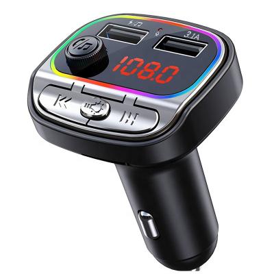 China Multifunctional Car Bluetooth Adapter USB Car Charger MP3 Player Wireless Bluetooth FM Radio Transmitter For Car Support TF Card USB Disk for sale