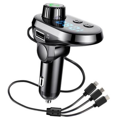 China CAR CHARGER LUTU in-car charger fm transmitter car kit bluetooth mp3 player with fm transmitter for sale