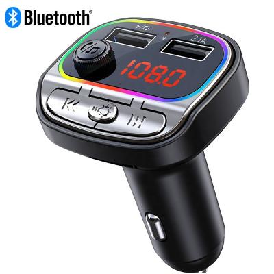 China Multifunctional new Bluetooth car mp3 player fm handsfree calling transmitter with radio mp3 player support U disk sd card play music for sale