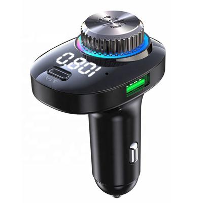 China CAR CHARGER New 22.5W car charging mp3 player bluetooth multifunction usb car charger super fast wireless handsfree fm transmitter for sale