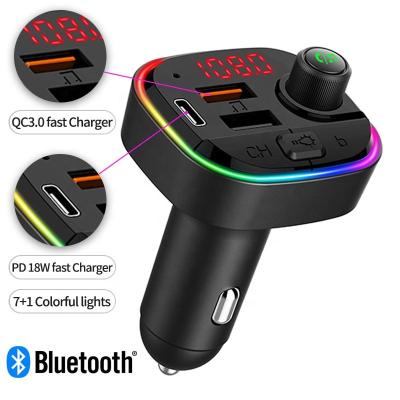 China PD20W fast charger LUTU Bluetooth car fm transmitter usb mp3 player with PD20W fast charger for sale