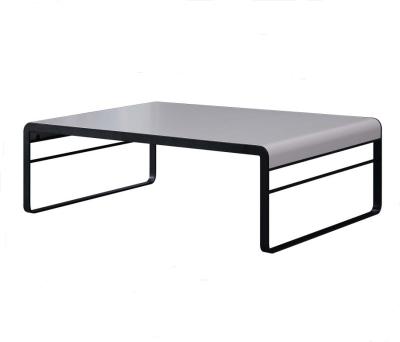 China Durable Modern Furniture Metal Nesting Table Set For Living Room Wood Top Metal Framed Coffee Table for sale