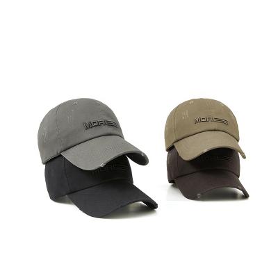 China New JOINT Fashion Embroidery Water Wash Baseball Hat Men And Women's Travel Retro Outdoor Sunscreen Duck Tongue Hat for sale