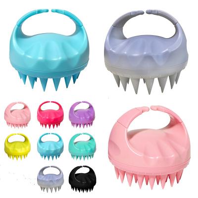 China Multifunctional home massage brush, wet and dry shampoo comb, bath massage silicone shampoo brush for sale