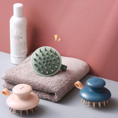 China Round Handheld Silicone Massage Comb, Air Cushion Comb, Shampoo And Scalp Artifact for sale