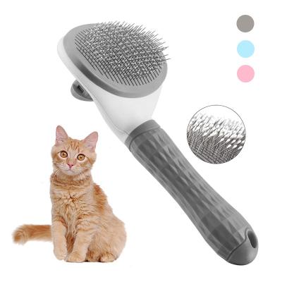 China Stocked Head Hair Removal Fine Needle Hair Removal Comb Stainless Steel Automatic Pet Comb for sale