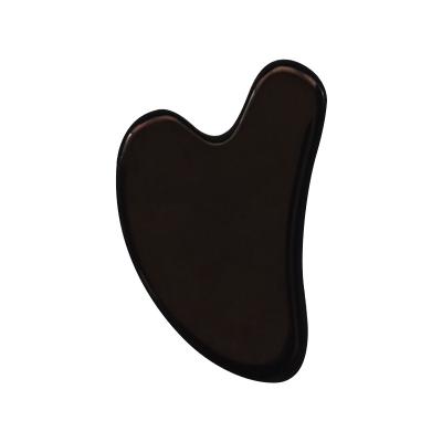 China YG-Wholesale Obsidian Massager Facial Tools Gua Sha Black Obsidian for sale