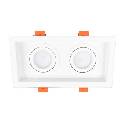 China Easy Installation 2700K 3000K 4000K 5W Twin Downlight Mr16 Gu10 Aluminum Led Spot Light For Ceiling for sale