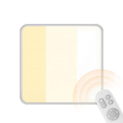 China Modern fast installation CRI95 RG0 ultra-thin dimmable remote control acrylic round square led light for home ceiling lamp for sale