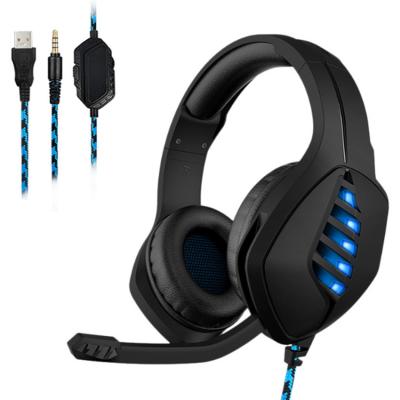 China Stereo Earphone PC Headphones PS4 Gaming Headset with Microphone LED for Computer Smartphone Tablet Laptop for sale