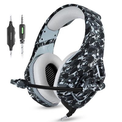 China Earphone Camouflage PS4 Headset With Mic Stereo Gaming Headphones For New Mobile Phone Xbox One Laptop PC for sale