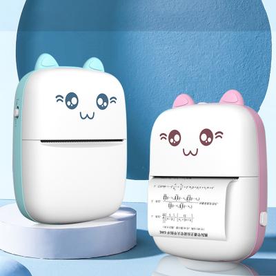 China Mini Portable Mini Thermal Printer 200dpi Photo Label Note Evil Issue Printing With USB Cable Mobile Office Phone for sale