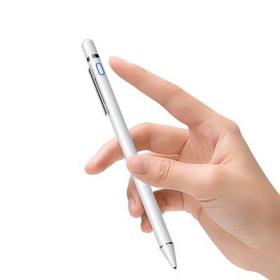 China Mobile Phone Universal Pen Android IOS Capacitive Stylus Pen With Clip Touch Screen Drawing Pen Suitable for Huawei Vivo Xiaomi Oppo for sale