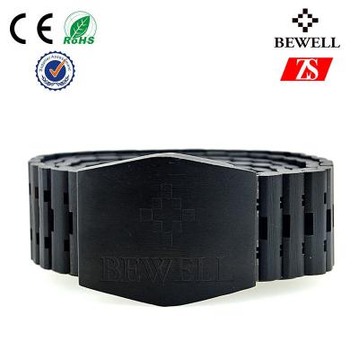 China Bewell Fashion Handmade Black Wood Bracelet Accessories OEM & ODM for sale