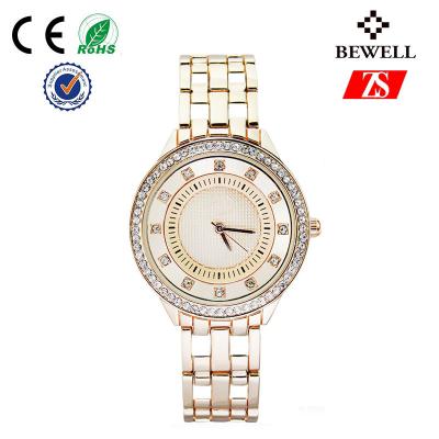 China Fashion Shiny Slim Diamond Zinc Alloy Watch For Lady / Metal Wristwatch for sale