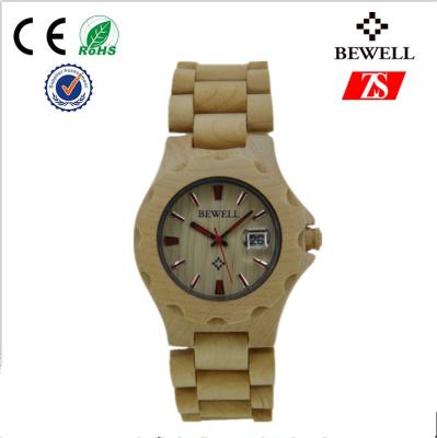 China Natural Bamboo Wrist Watch With Wood Case Back , Sandalwood Watch for sale