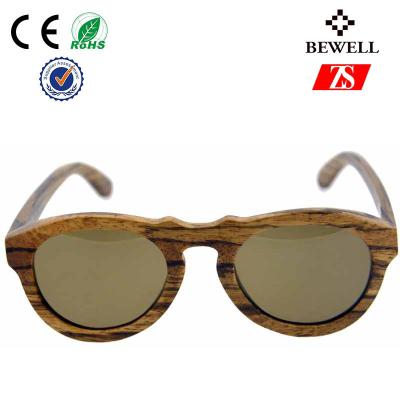 China UVB Protection Zebra Wood Sunglasses for sale