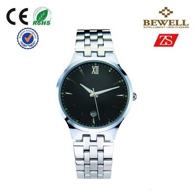 China Silver Color Alloy White And Black Dial Watches , Mens Big Face Watches for sale