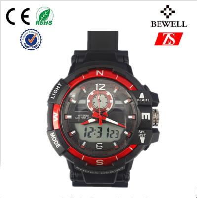 China Silver Or Black Silicone Wrist Watch For Male / Interchangeable Silicone Watches for sale