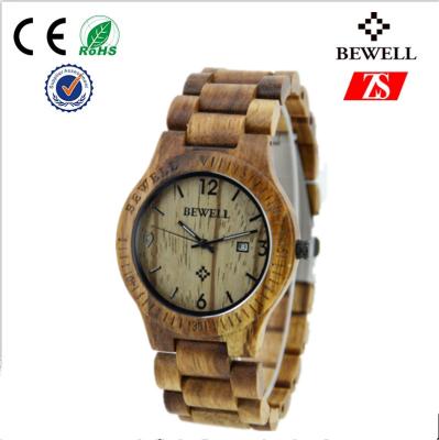 China Custom Handmade Quartz Wood Watch for sale