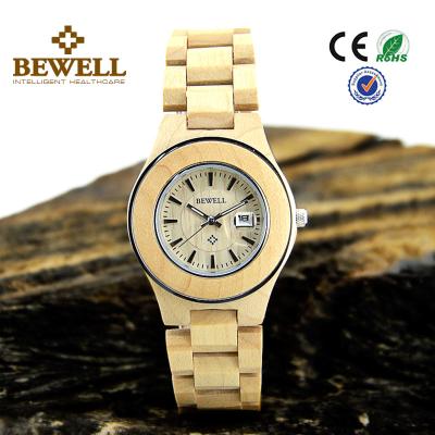 China Unsix Stainless Steel Bezel + Maple Wooden Wrist Watch , 3 ATM wood watch mens waterproof for sale