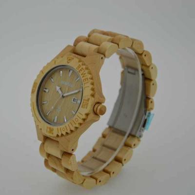 China Fashion Custom Quartz Wood Watch / Mens Handcrafted Wood Watches , OEM ODM Service for sale