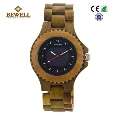 China All Natural Green Sandalwood Solar Men Wooden Watches , Handcrafted Wooden Men Watches for sale