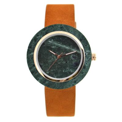 China 3 ATM  Luxury Marble Face Watch Wooden Case Back Cover For Man / Women for sale