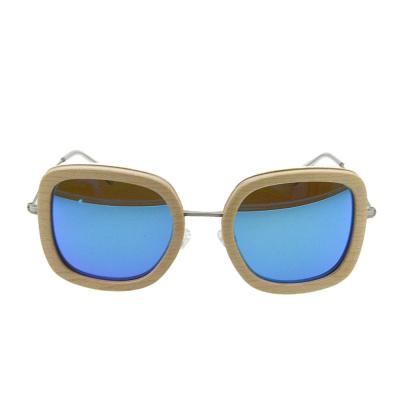 China 100% Handmade full Wood Frame Sunglasses , polarized wood sunglasses custom logo for sale