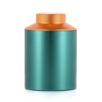 China Aluminum Airtight Storage Jar WOWO TECH Accessories Storage Container Metal Herb Spice Jar Smell Proof Smoking Tea Can for sale