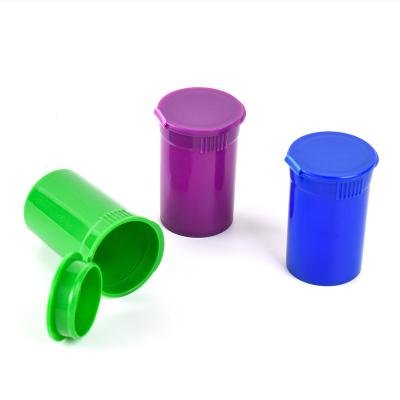 China WOWO TECH 13 Memory Tube 6 Pill Container Colorful 5dr 60 19dr 30dr Airtight Pop Top Plastic Bottles With Child Safe Top for sale