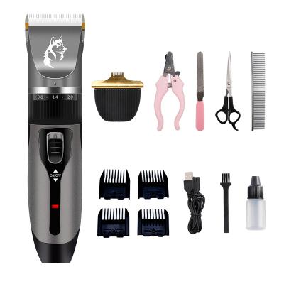 China Sustainable Rechargeable Pet Grooming Clipper Dog Hair Trimmer for sale