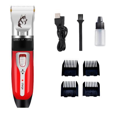 China Viable Pet Electric Push Shear Barber Cat Pet Hair Remover Rechargeable Dog Shaver Pet Not Hurt Skin for sale