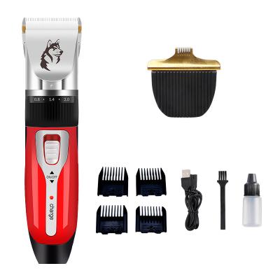 China Sustainable Professional Washable Low Noise Dog Grooming Rechargeable Cat Dog Hair Pet Trimmer Quiet Shaver for sale