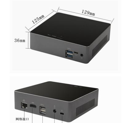 China Fanless+Aluminum Alloy Metal Case 8th Core 8 Core Intel i7 8550U Quad Core 8 Core CPU 16GB Ram 128GB Ram 16GB CPU Intel UHD Graphics 620 Mini Fanless+Aluminum Alloy Metal Case Nuc Supper PC With computer WIFI DDR4 for sale