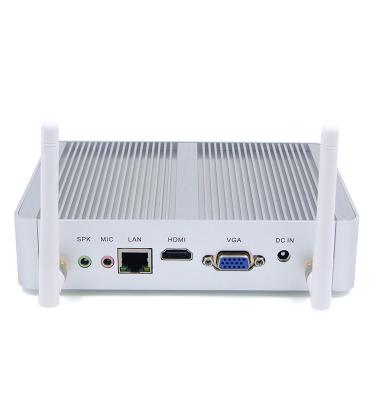 China PC Win10 Intel Pentium 4405U Mini Fanless+Aluminum Alloy Metal Case 2.10 GHz Bulk VGA HD 4*USB3.0 2*USB 2.0 300M WIFI Mini Desktop Computer for sale