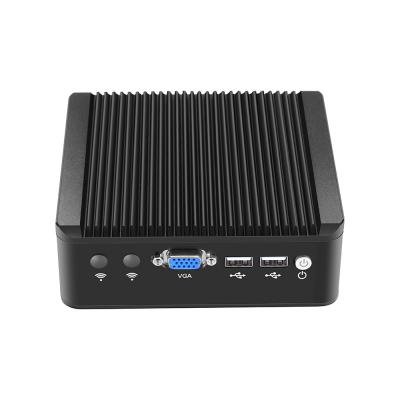 China Cheapest Fanless System Quad Lan Intel Celeron J1900 Quad Core Win8 Mini Pc With 4GB RAM 128G SSD 2*USB2.0 Barebone Fanless Mini Computer for sale