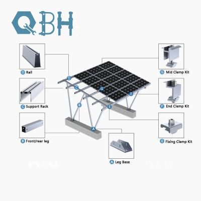 China Roof Sloping Tilting Mounting Bracke Qbh Customized Civil Industrial Solar Power Energy Object for sale