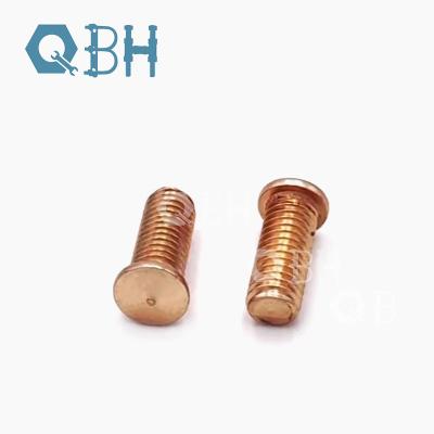 China Copper Brass Plated Spot Welding Sheet Metal CD Weld Stud Bolts for sale