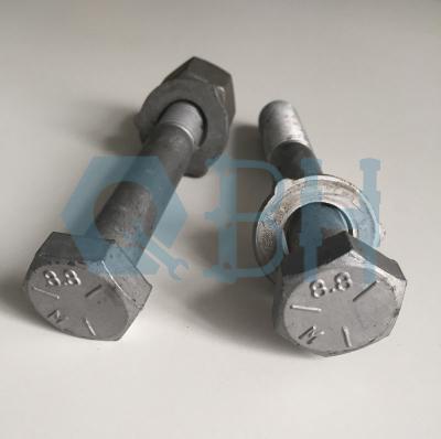 China 8.8 HDG Carbon Steel M16 TO M36 Electrical Fasteners  for sale